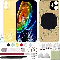 Vista 62 de Funda trasera de repuesto compatible con iPhone 11 de 6.1 pulgadas + herramientas profesionales (negro)