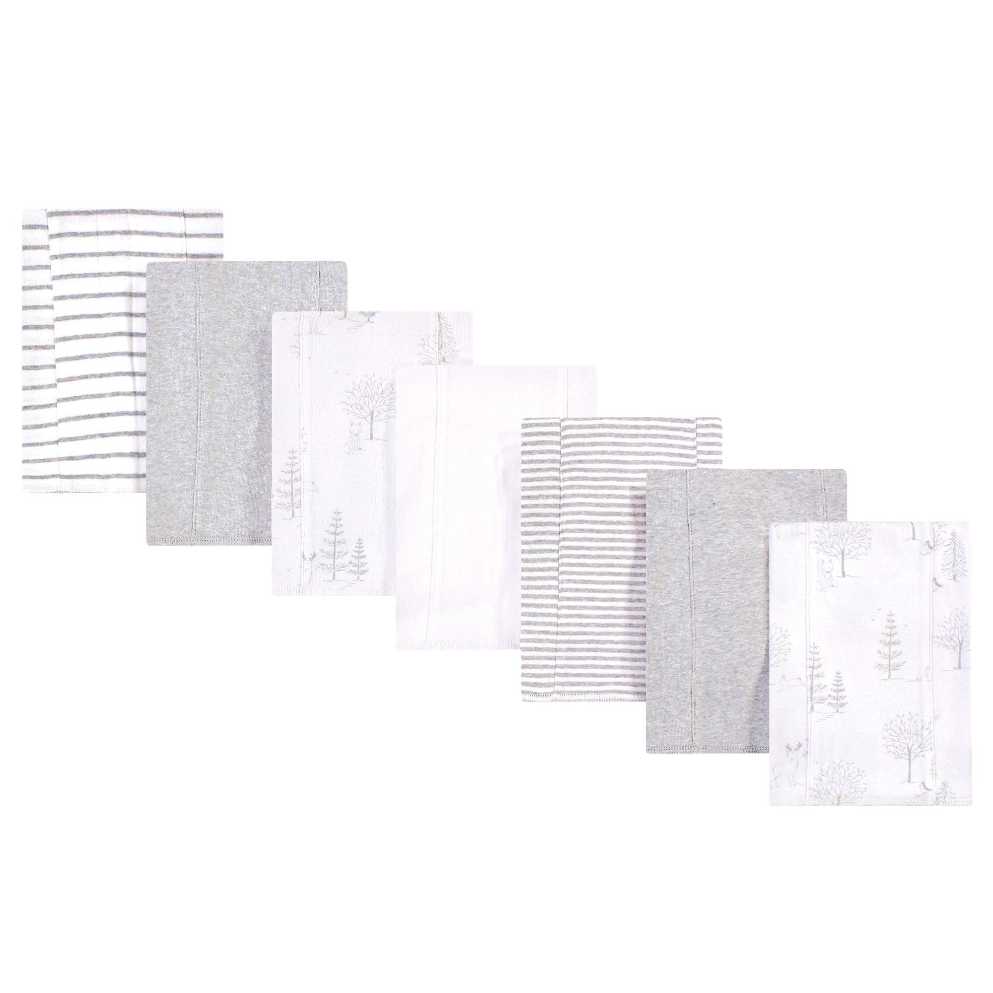 Touched by Nature - Paños de algodón orgánico para bebé unisex para eructos, color gris