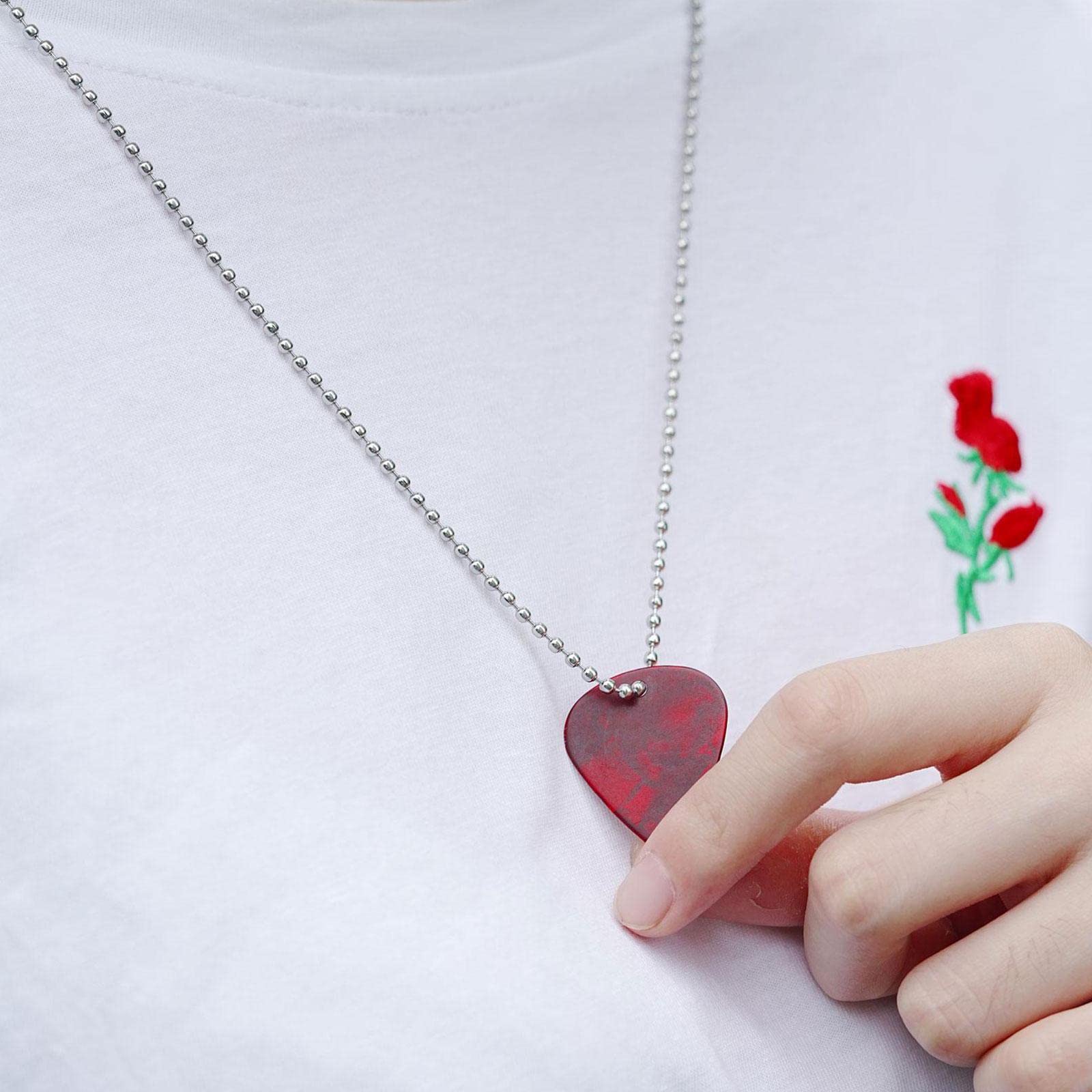Collana Con Ciondolo A Forma Di Plettro Per Chitarra - Regalo Originale Per Musicisti