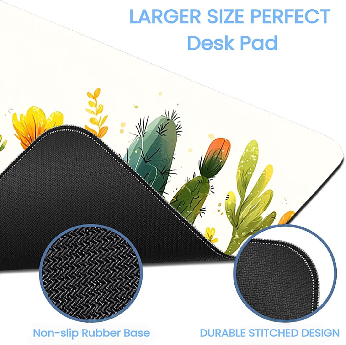 Lpfieonn Anlage Schreibtischunterlage XXL, Weiß Schreibtischunterlagen Großes, Gaming Mousepad XXL mit ernähter Rand und Rutschfeste Gummibasis, Desk Mat für PC/Laptop/Mausa 120x60cm PF-2254