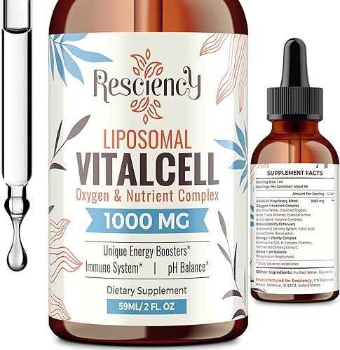 Suplemento líquido 13 en 1 para aumentar el oxígeno y nutrientes, mezcla de suministro optimizado liposomal con minerales traza, aminoácidos, CoQ10,