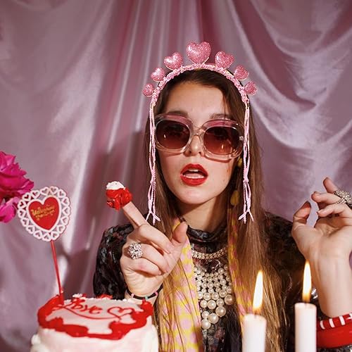 Miniatura 6 de MOLOCH Mardi Gras - Diadema con purpurina para disfraz de carnaval accesorio para el cabello regalos