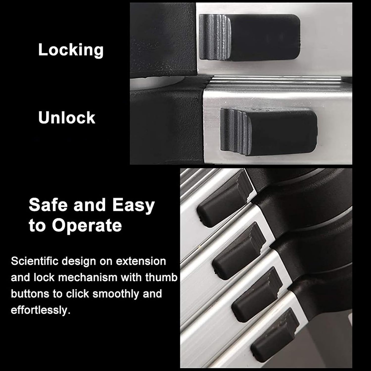 Telescopic Ladder Telescopic Ladders Multi-Purpose Extendable Ladder Telescopic Ladder Telescoping Ladder 6.2m/ 5m/ 3.8m/ 3.2m/ 2.6m Tall, Folding Telescopic Ladder, Heavy Duty Extension Lad