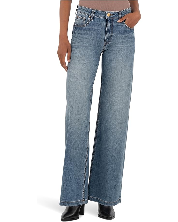 KUT from the Kloth Jean High-rise Wide Leg Clean Hem - Main View