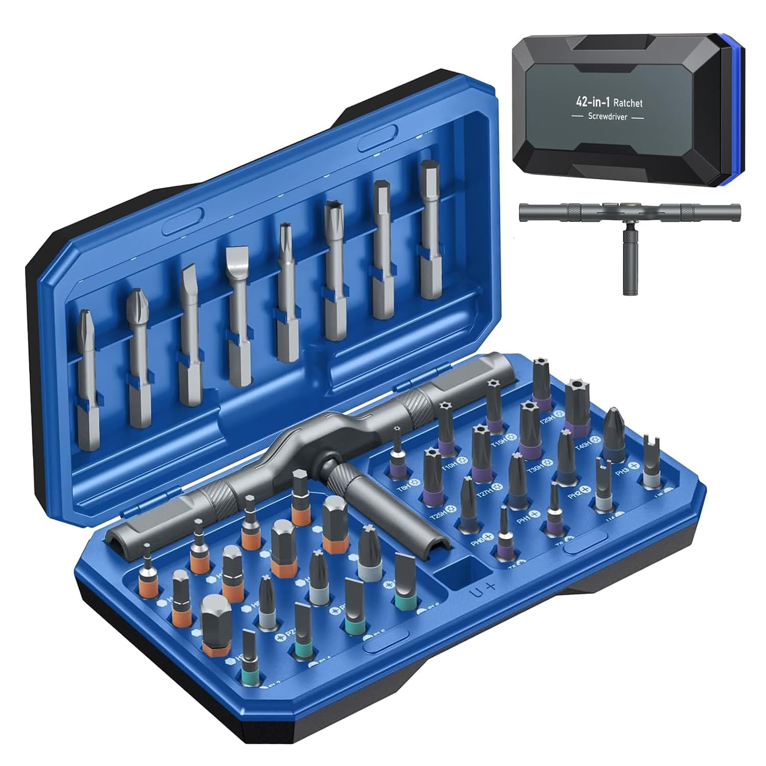 Ankilo 42 in 1 Ratchet Screwdriver Set including 40 PCS Magnetic Bits