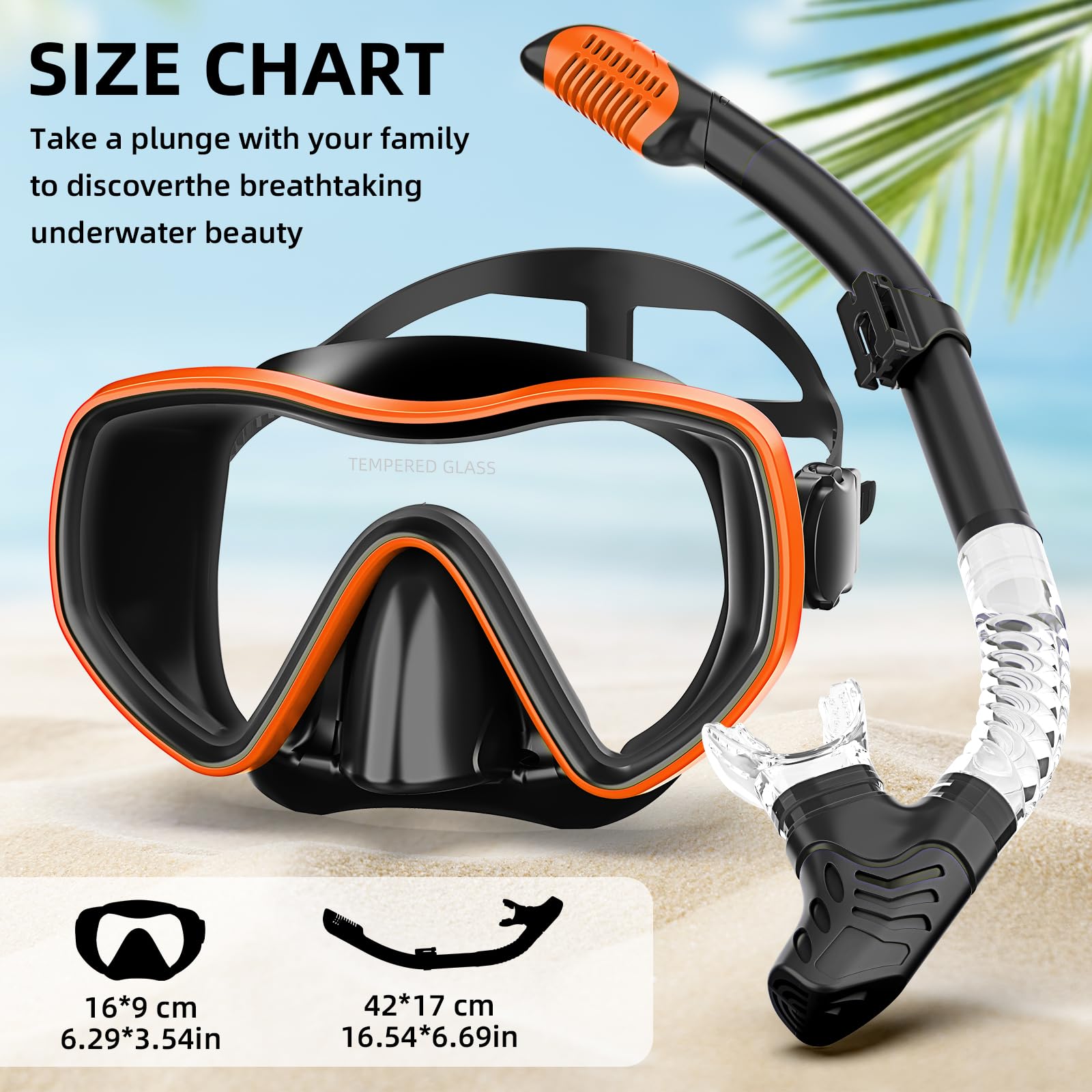 Sprzęt do snorkelingu dla dorosłych, zestaw do nurkowania panoramicznego 180°, maska do nurkowania przeciwmgielnego, profesjonalny sprzęt do nurkowania do swobodnego oddychania