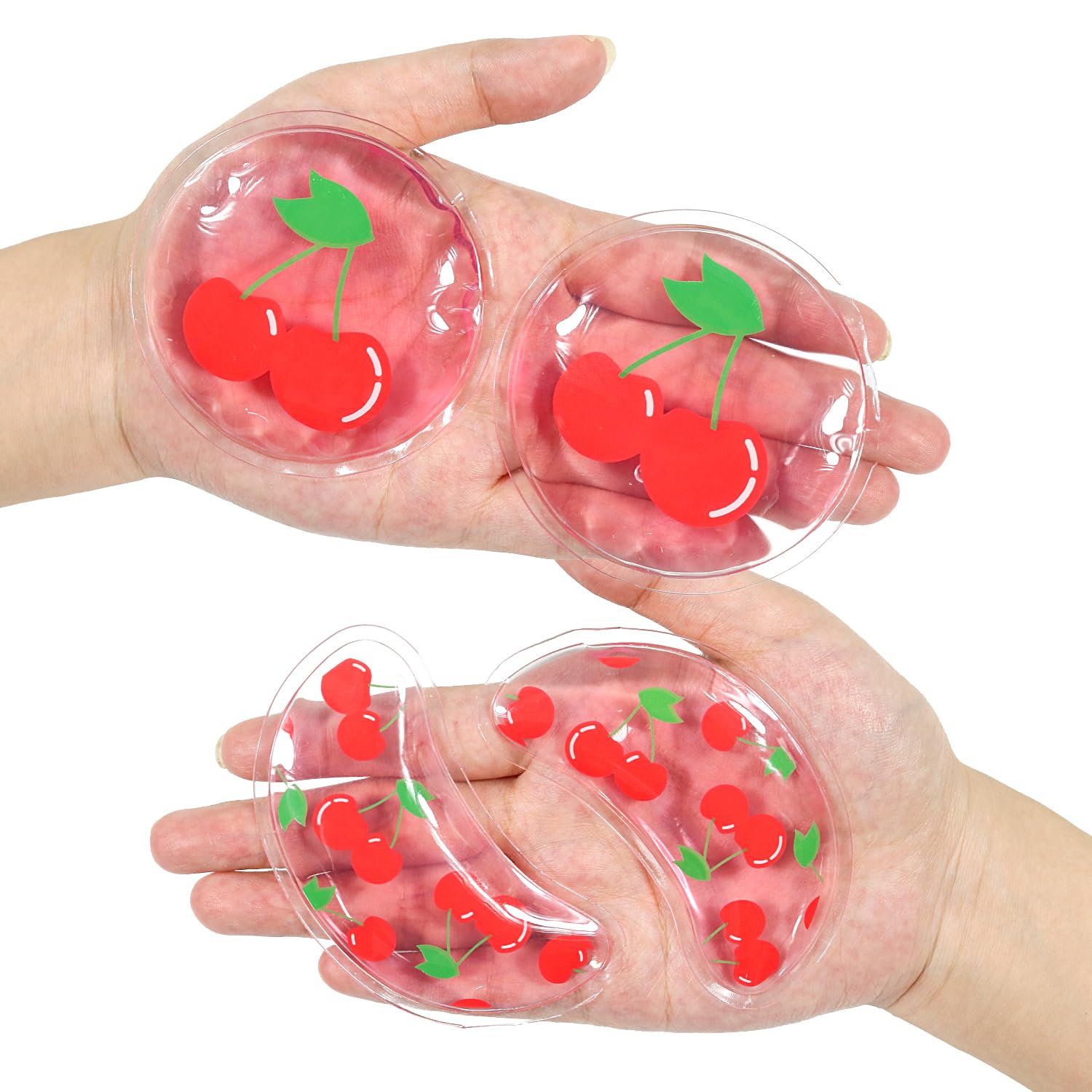 Juego de 4 bolsas de hielo de gel reutilizables para ojos