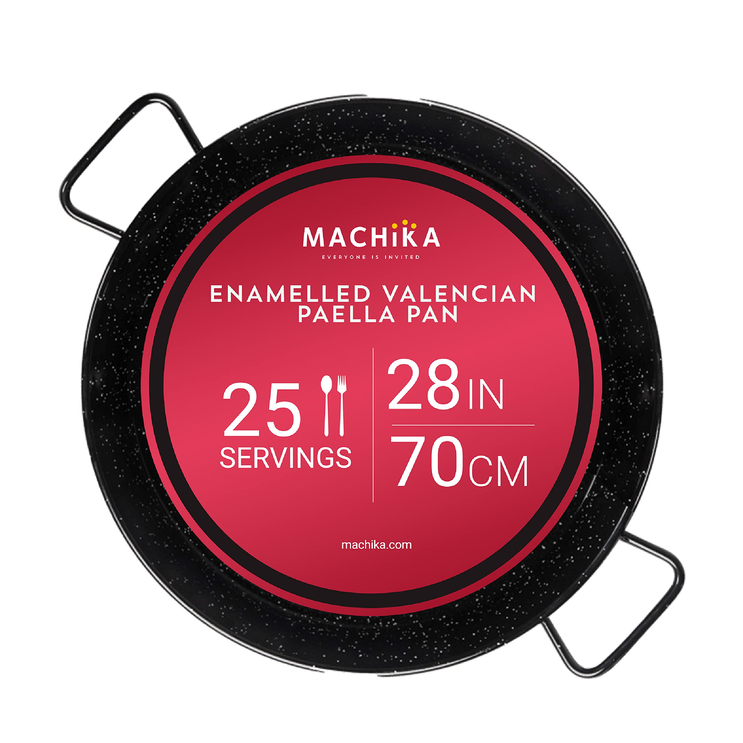 Machika Enamel Paella Pan Paella Pan Skillet for Paella and Rice