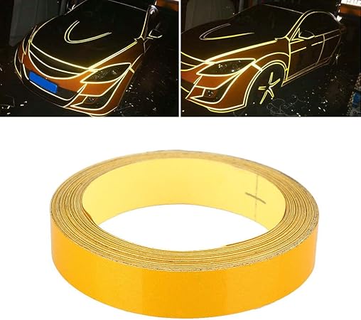 Amazon Sedeta オートバイ自転車車のテールボディ輪郭のための反射ステッカーの誘目テープ3m再帰反射誘目テープ安全警告テープフィルムステッカー ステッカー デカール 車 バイク