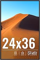 Vista 102 de LaVie Home Marco de fotos de 2 x 3, marco de fotos negro de 2 x 3 con plexiglás HD, marco de visualización de 2 x 3, 1 paquete, colección clásica