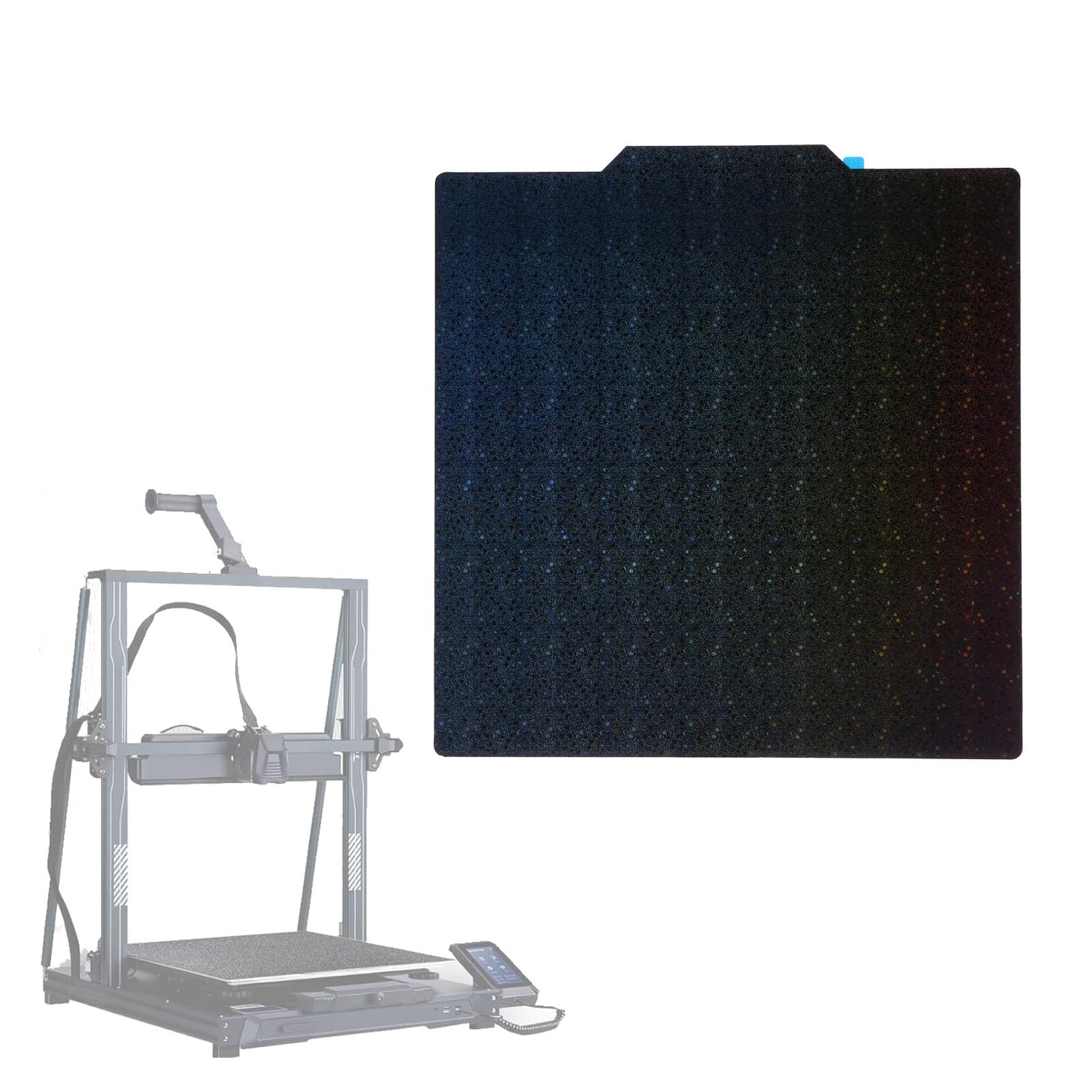 Cocoarm Placa de Construcción para Impresora 3D de Doble Cara, Superficie Flexible PEY PEO para QIDI, 330x330 Mm, Perfecta para los Modelos 3 Plus 4 Plus