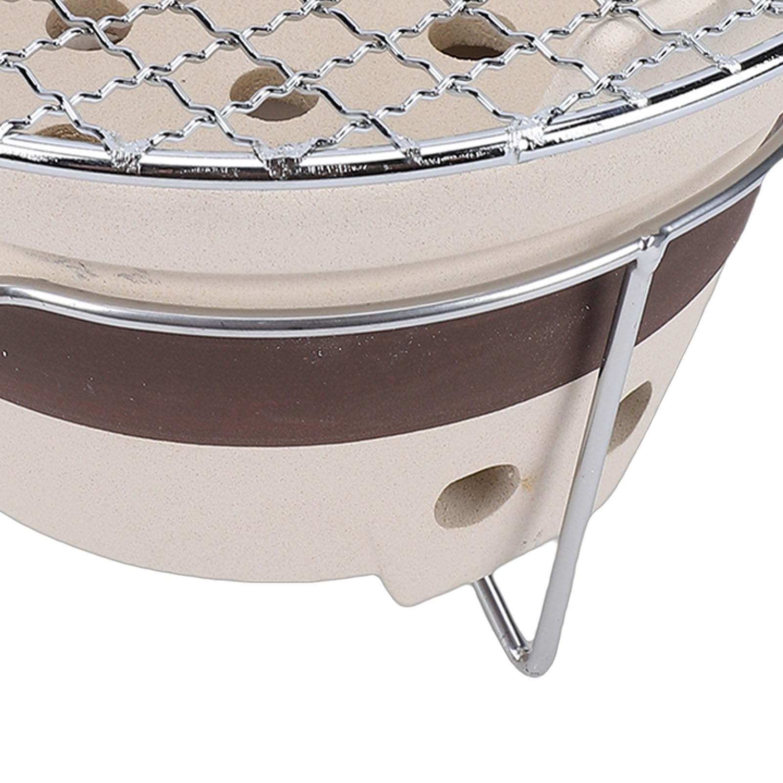 Cocoarm Ceramiczny Piec na Węgiel Drzewny z Gliny, Piec do Parzenia Herbaty i Mały Grill do Domowego Pikniku na świeżym Powietrzu