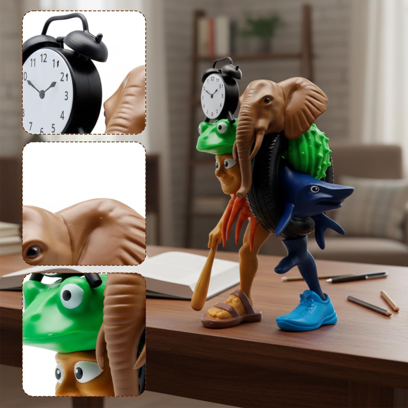 PXDUCN Brainrot Toys, Italian Brainrot, for Desktop Decoration Creative Assembly Play and Themed Gift Giving - Image 3