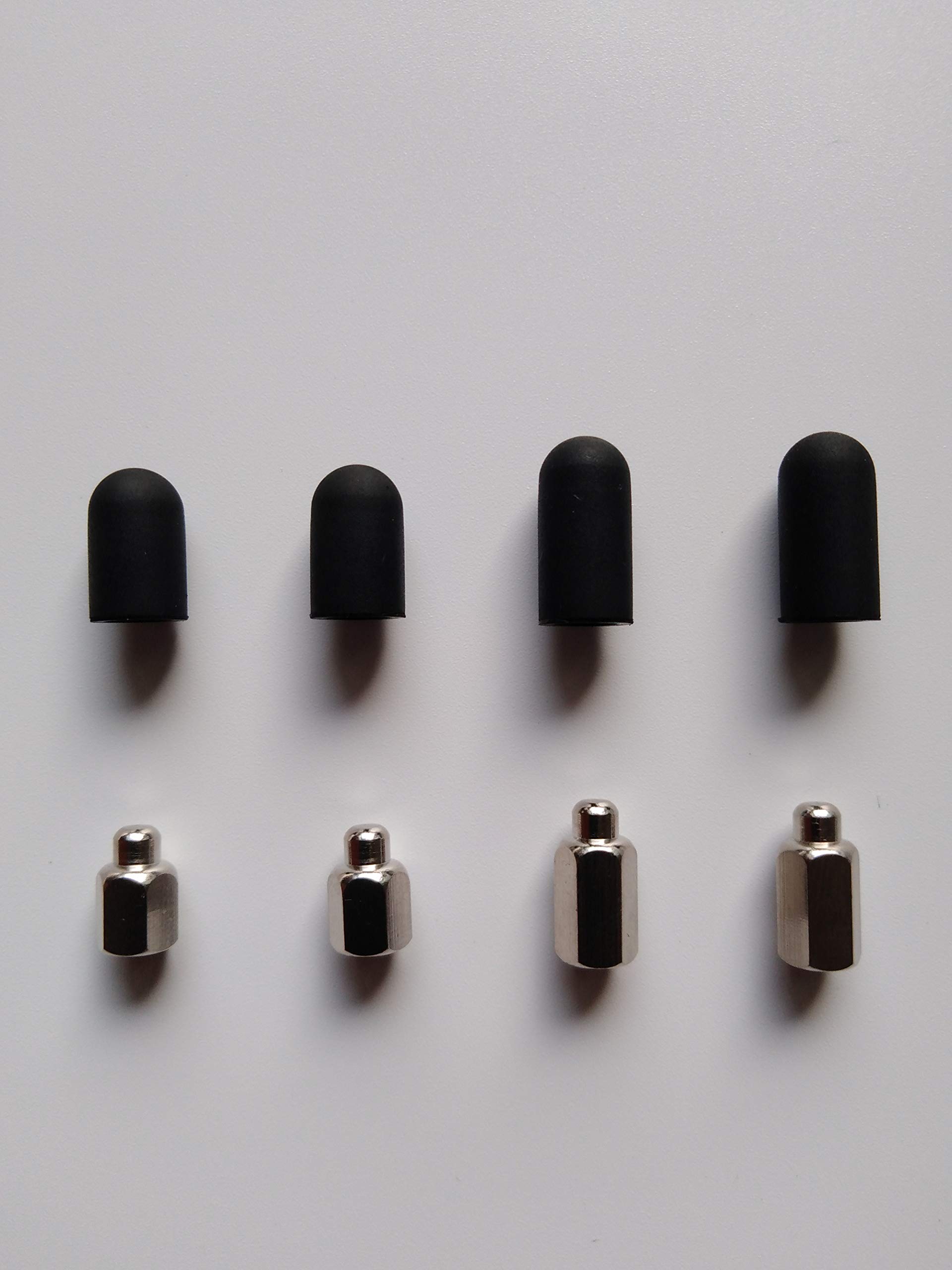 FREWIK Replacement Probe/Prong with Conductive Silicone Rubber Tip Cap for Cat Dog Training Shock Collar/E Electric Electronic Remote Bark Collar, Shock Collar Contact Point for Short Long Fur Dog