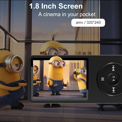 Miniatura 4 de SKYBESS Reproductor MP3 de 64 GB con Bluetooth, reproductores de música MP3 de alta fidelidad portátiles sin pérdidas con altavoz HD, reproductor