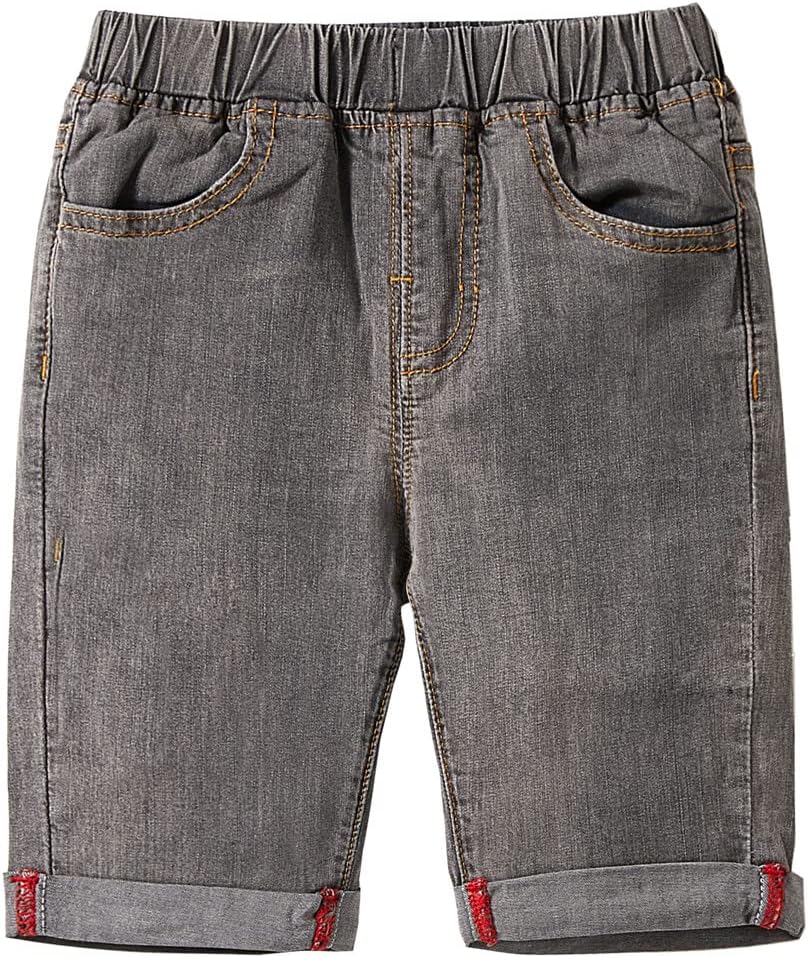 Mud Kingdom Boys Jean Shorts Fashion Denim Shorts Elastic Waist Summer Casual