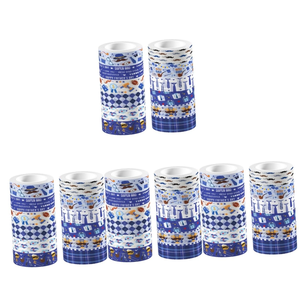 Sewroro 48rollen Transparentes Washi Tape Für Basteln Und Scrapbooking Dekorative Klebebänder Für Journale Und Handarbeiten Für Vaterstag