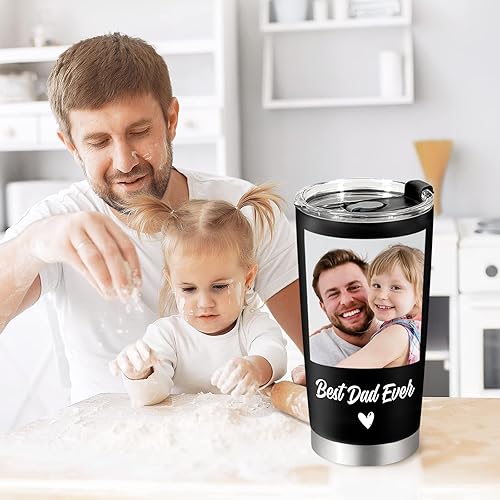 Miniatura 5 de Taza personalizada de acero inoxidable para café, 20 onzas, regalo personalizado para Navidad, aniversario, cumpleaños