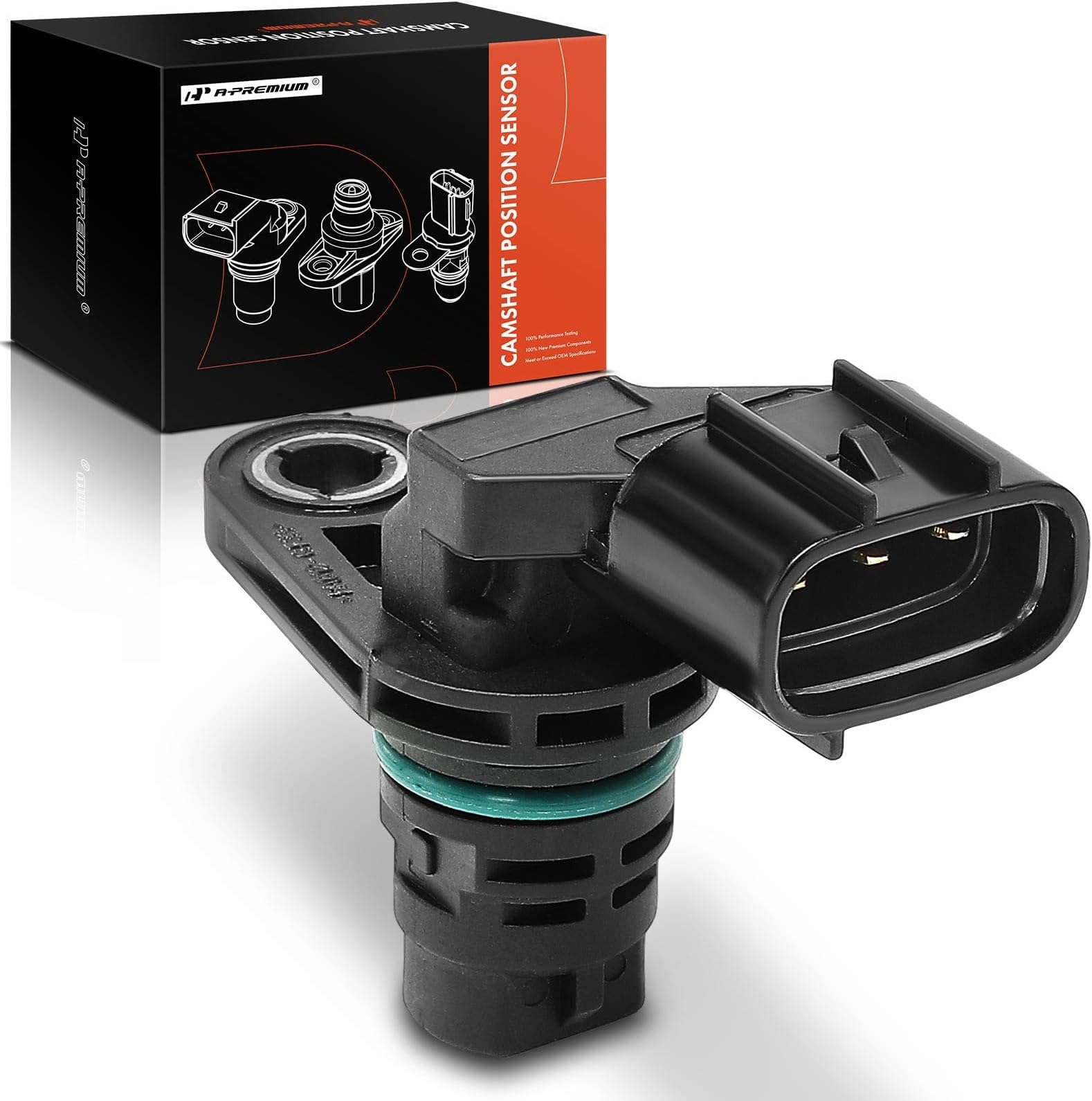 A-Premium Camshaft Position Sensor Compatible with Hyundai Santa Fe 10-12, Sonata 06-14, Tucson 10-15 & Kia Forte 10-13, Optima 06-16, Rondo 07-10, Sorento 11-15, Sportage 11-16, Replace# 3935025010