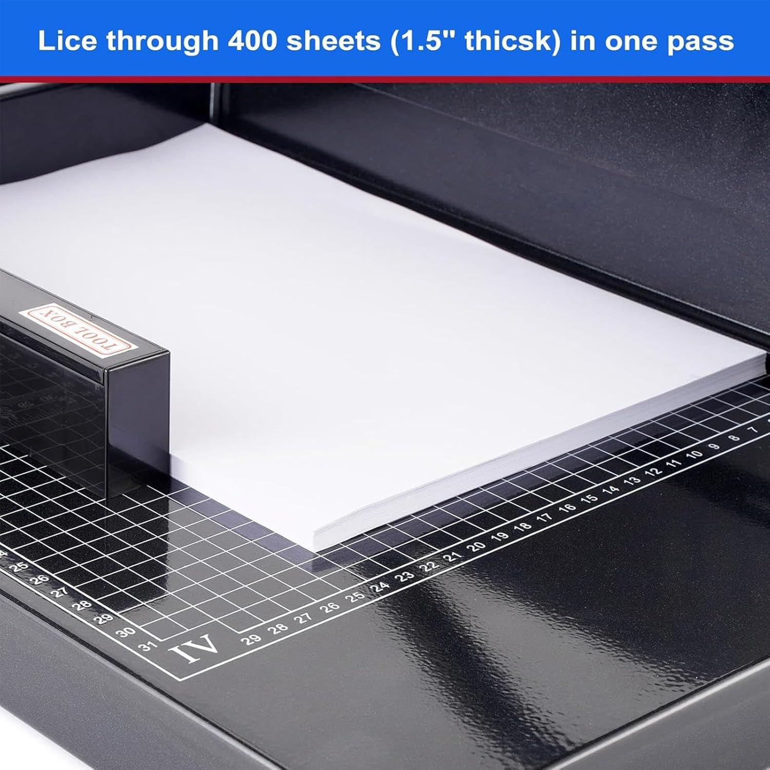 Cortador de Papel Profesional con Tapa Transparente y Tope Ajustable, Ideal para Cortar Capas Gruesas de Papel de hasta 4 cm, Ideal para Oficina y Manualidades (A3 Blanco)