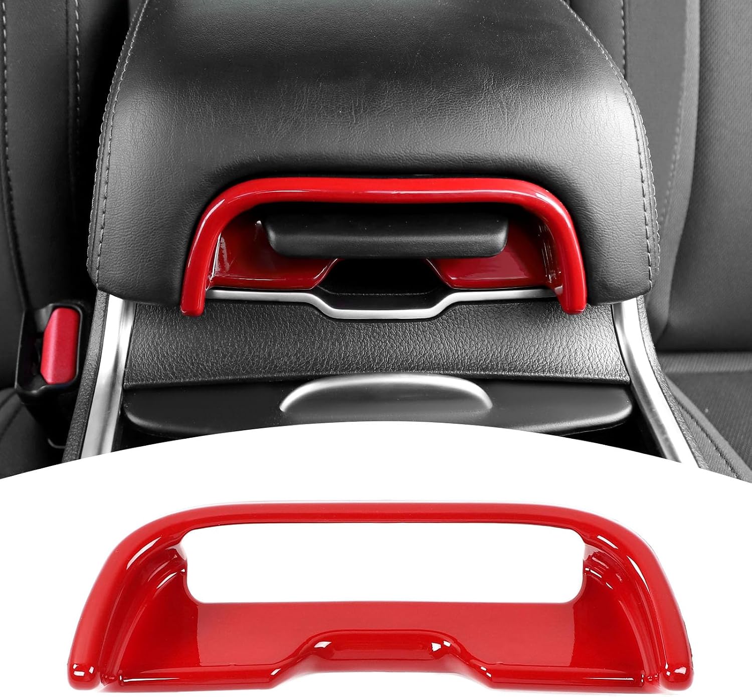 for Charger Red Center Console Armrest Switch Trim Cover for Dodge Charger/Chrysler 300C 2011-2023 ABS Interior Accessories 1pc