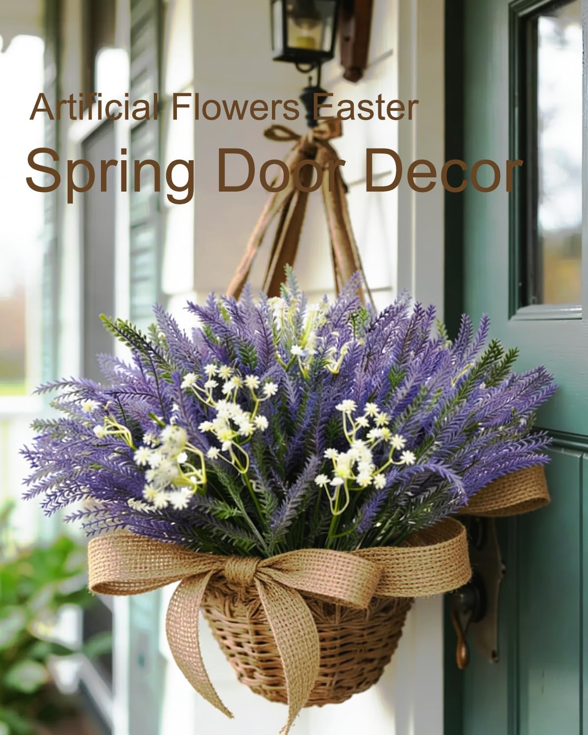 30 PCS Artificial Lavender Flowers for Outdoors Faux Baby's Breath Flowers Bulk Spring Artificial Fake Flowers Silk Floral Arrangements for Home Kitchen Table Centerpiece Wedding Décor