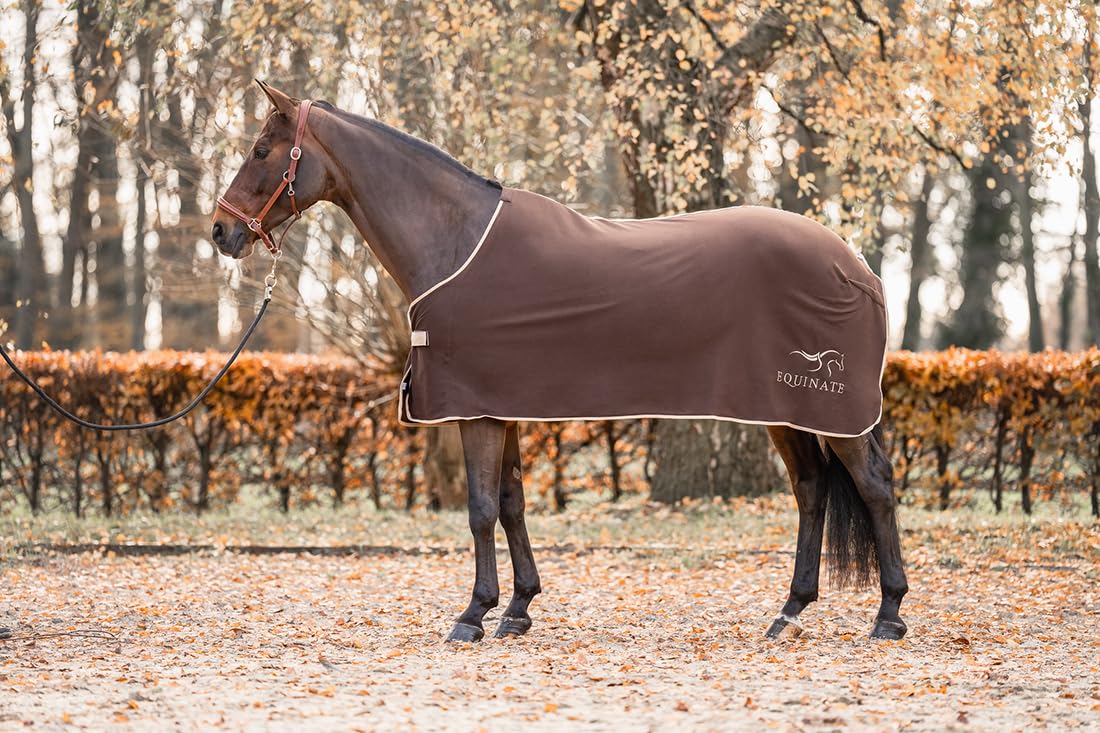 Equinate Abschwitzdecke Orlando aus Fleece mit Widerristpolster