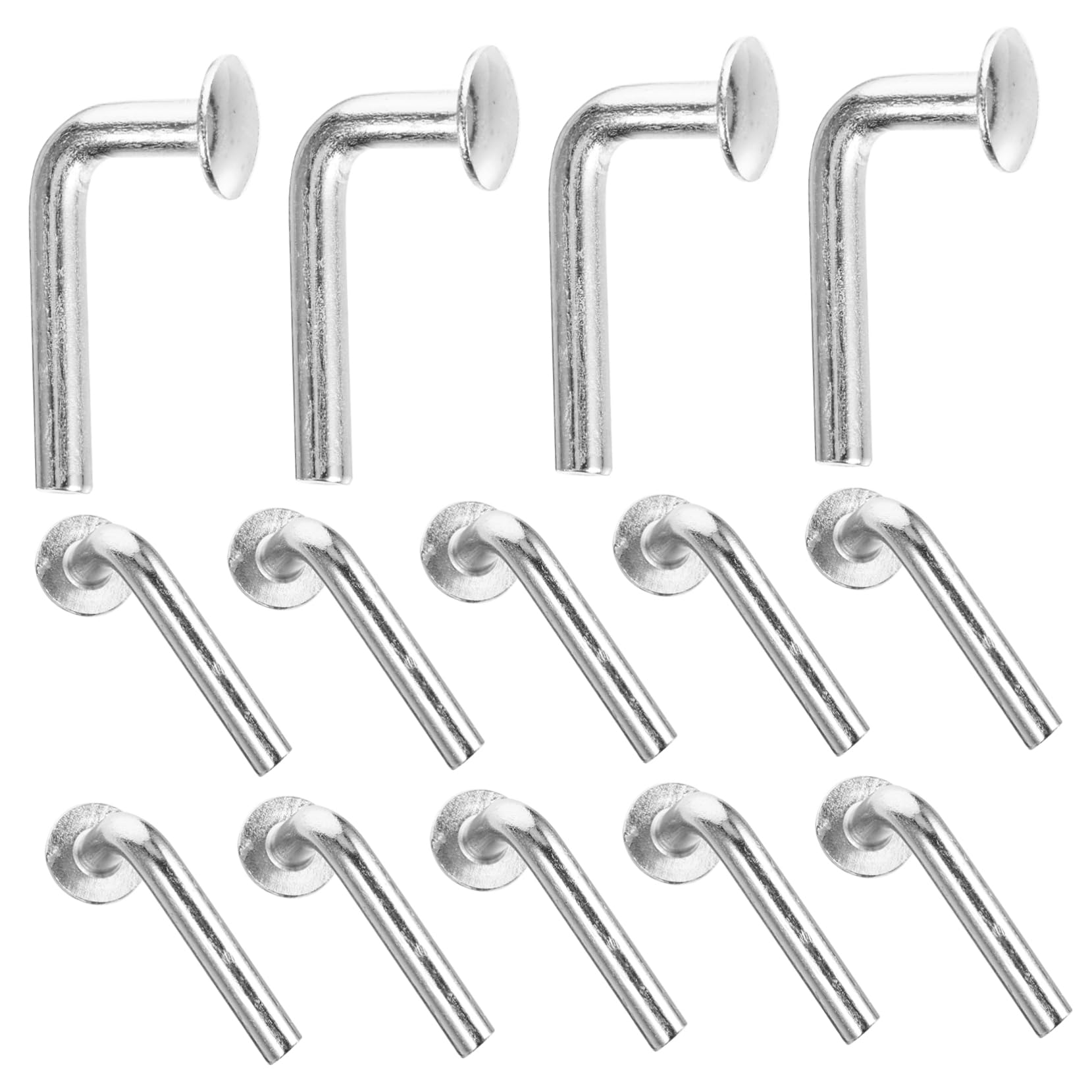 OUNONA Warehouse Werehousse 100pcs Security Pin Heavy Duty Universal Safety Pin Bolt Clips J Safety Clip, silver, 3.20X1.70X1.10CM