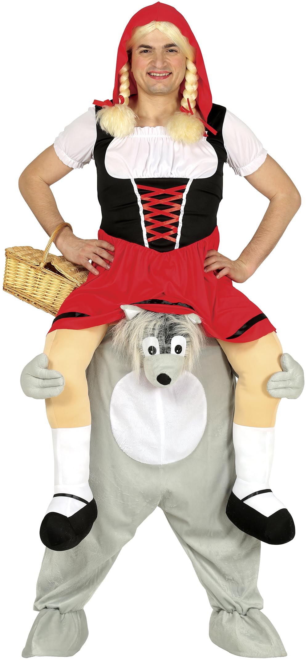 Costume da Cappuccetto a Cavallo di Lupo per Adulto L