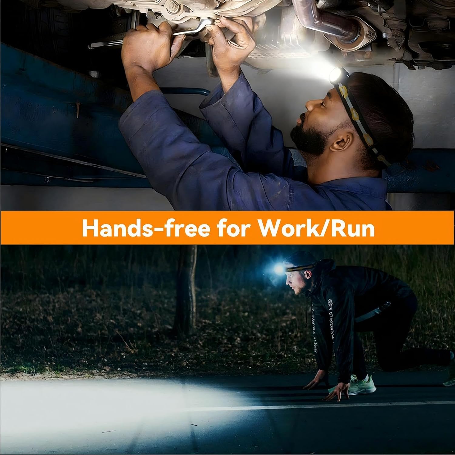 sofirn Bright Red Headlamp Rechargeable, H05B 1200 Lumens Lightweight Head Flashlight with Red Light, Adjustable Headband, 180 Degree Movable Tilt, Head Lamp for Adults Camping Hiking Fishing - Image 5