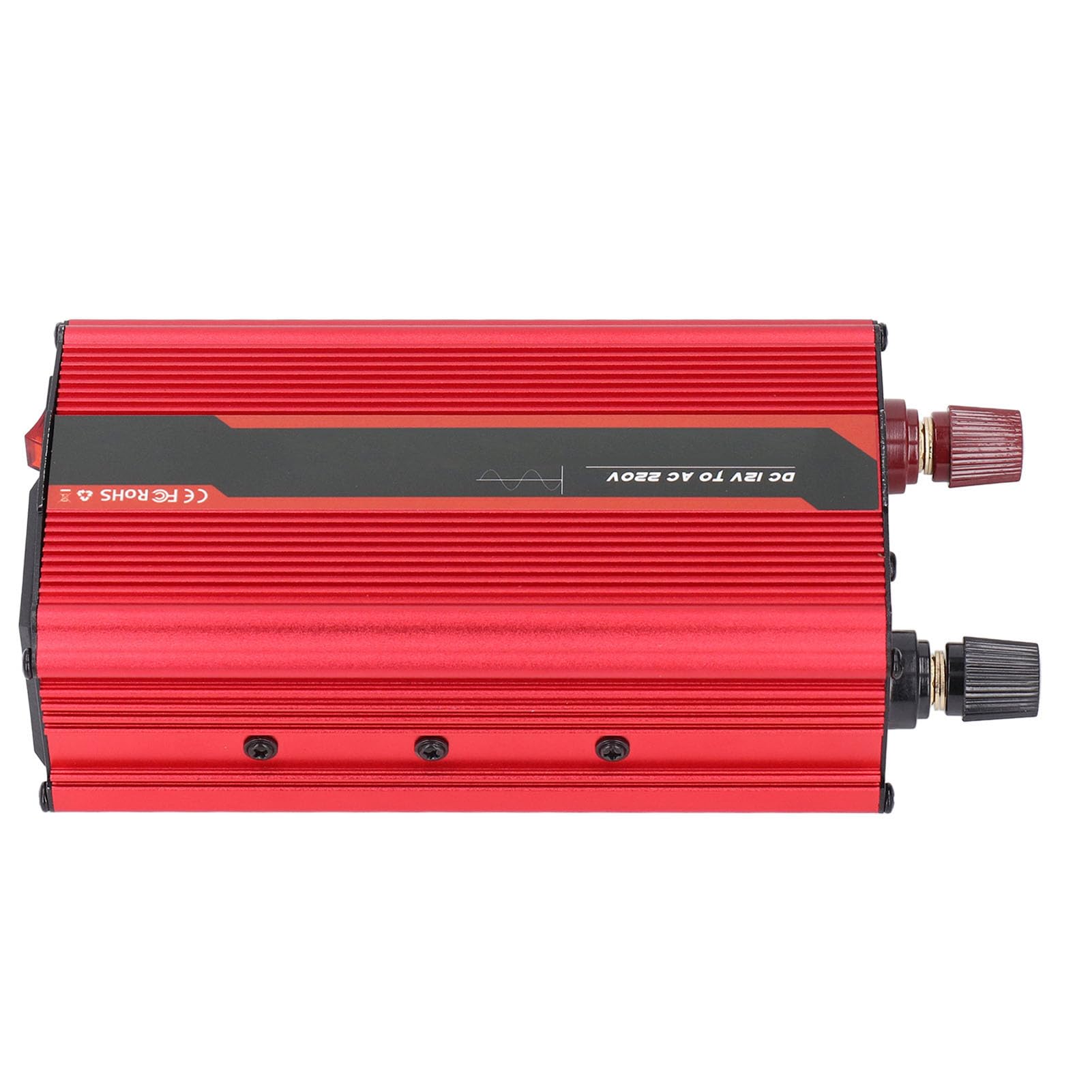 Hyuduo Samochodowa Przetwornica Napięcia Stop Aluminium Czysta Fala Sinusoidalna Konwerter DC12V na AC220V Moc Znamionowa 300 W 500 W Szczytowa USB 5 V 2 A na Zewnątrz Kemping Wycieczki Drogowe