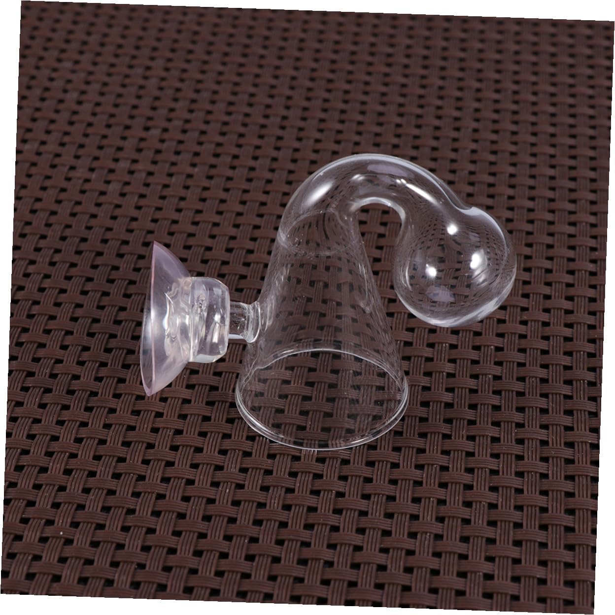 4pcs Glass Drop Checker for Aquarium Fish Tank Carbon Dioxide Concentration Monitor with Test Easy Installation Below Water Surface for Healthy Aquatic Plants and Fish