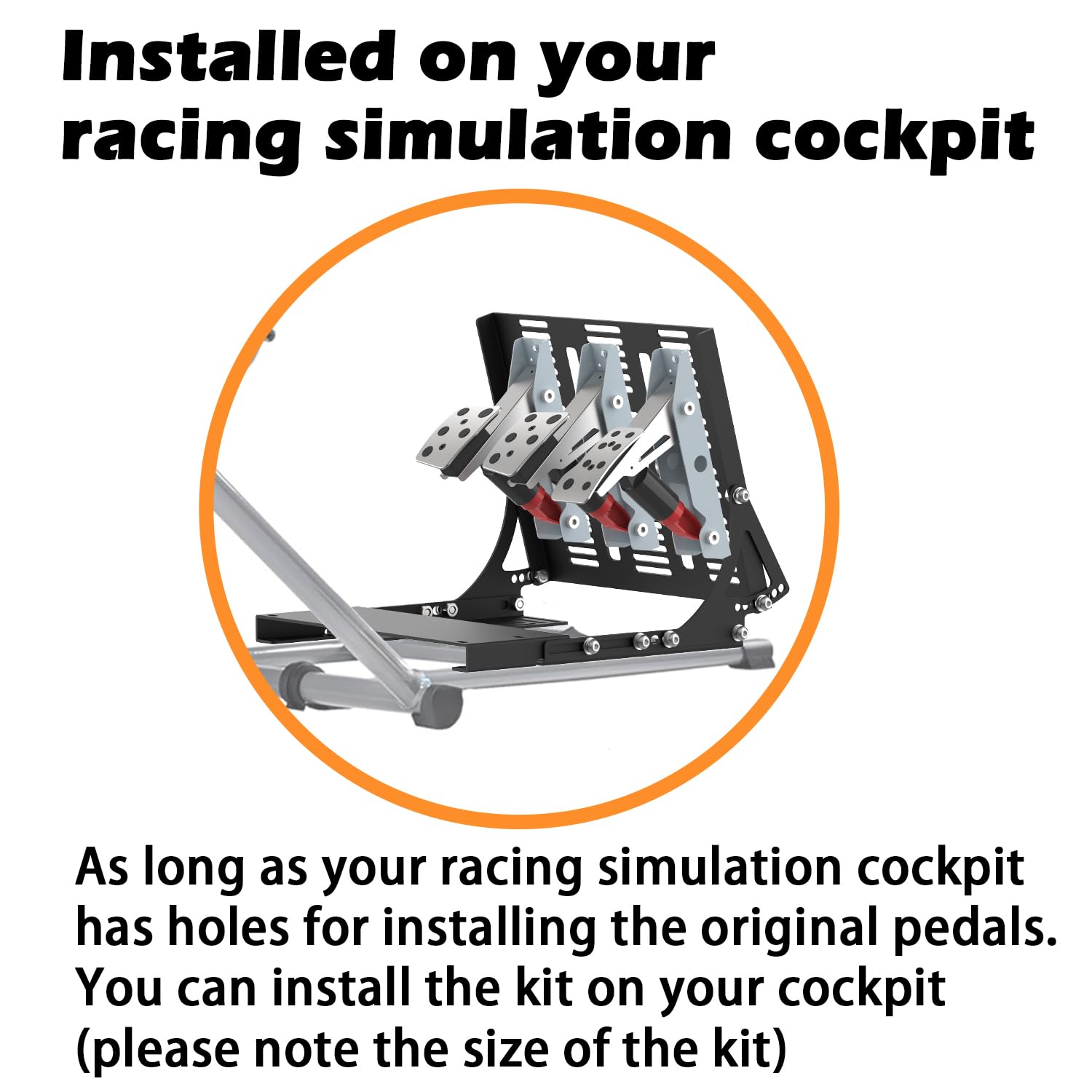 Sim Racing Kit Pedali Invertiti - Adatto per Logitech G PRO/G923/G920/G29/G27/G25 (Non include pedali Logitech)