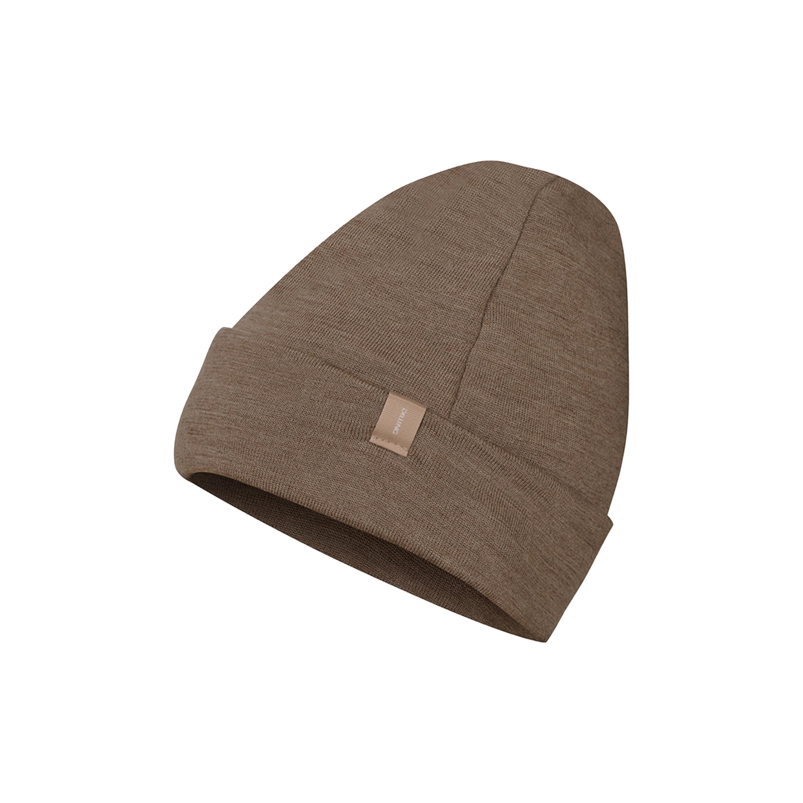 DILLING Children's hat - organic merino wool Brown melange 3-12 Years