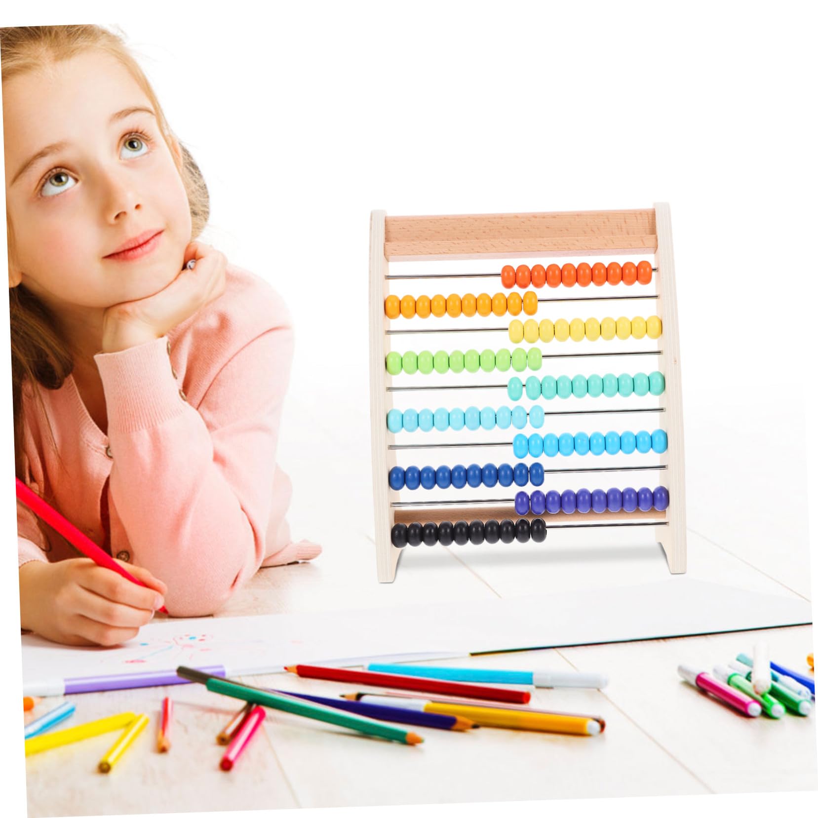 Ábaco Aritmético de Cálculo de 13 Niveles, Juguete Educativo de Madera