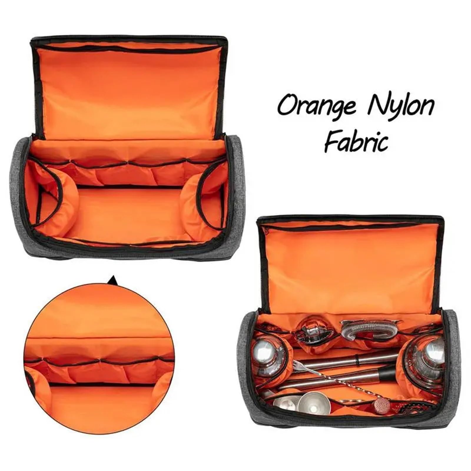 Bolsa De Bartender Bolsa de Bar for Barman Estuche portátil de Transporte for Barman con asa Kit de Herramientas for Barman Accesorios for Bar en casa Barman Viajero para Llevar Kit De Bar