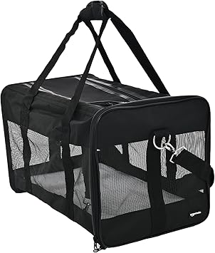 Amazon Basics Soft-Sided Mesh Pet Travel Carrier