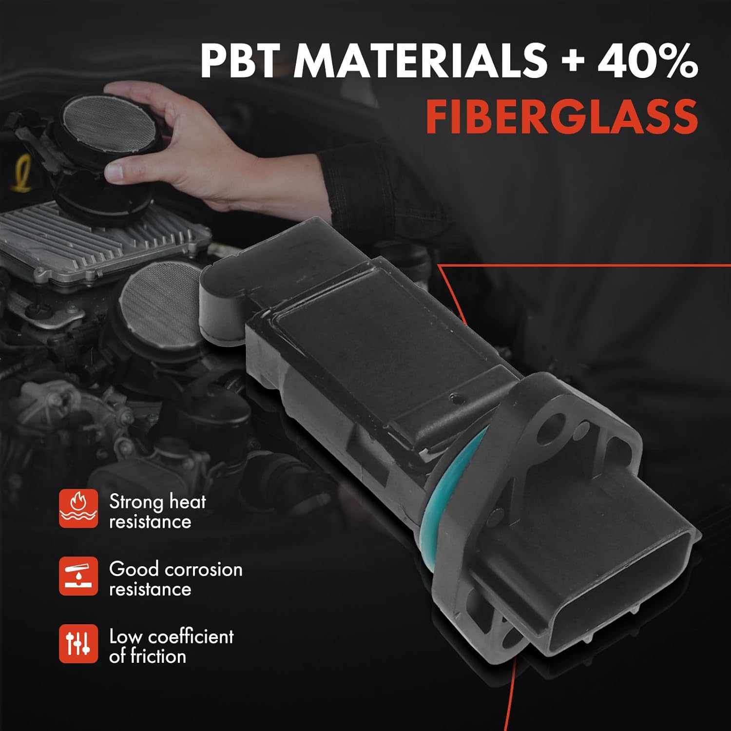 A-Premium Mass Air Flow Sensor Meter [5-Pins] Compatible with Nissan Pathfinder 2002-2003 V6 3.5L, Replace# 226806N21A