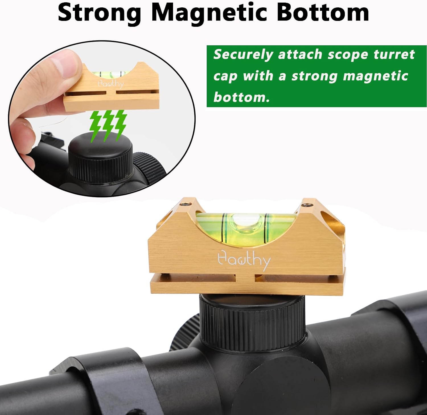 Hawthy Scope Leveling Kit Scope Bubble Level Picatinny Scope Level Magnetic Level Tool Bubble Leveling System