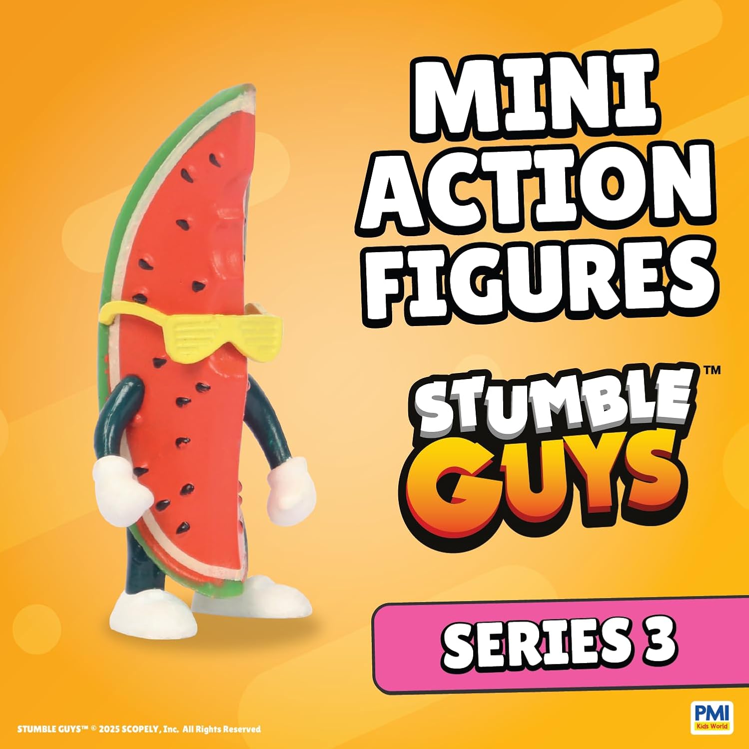 P.M.I. Stumble Guys Series 3 Mini Articulated Action Figures 6-Pack Box (SG3306B)