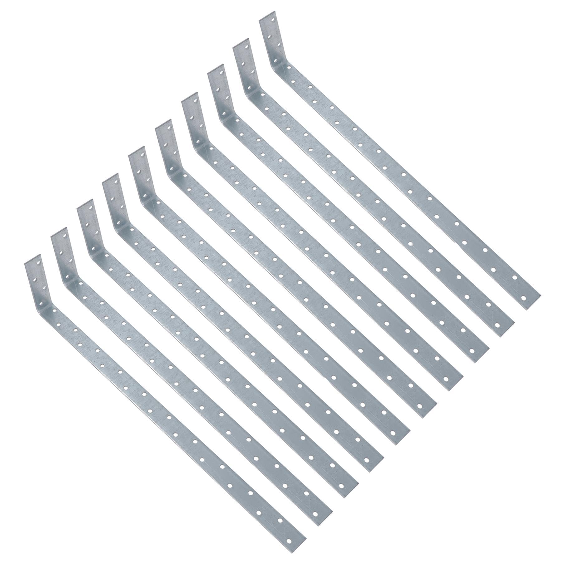Vertical Light Duty Restraint Strap 600mm Length 100mm Bend Galvanised 10PK