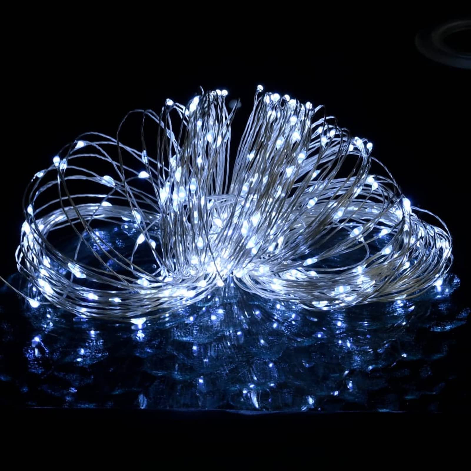 Brokky Micro Luci Fatate Sferiche 40m 400 LED Bianco Freddo 8 Funzioni-Luce Stellare Luci della Stringa Lunare Luna Luci di Natale della Stella Luci Fatate (Stella)