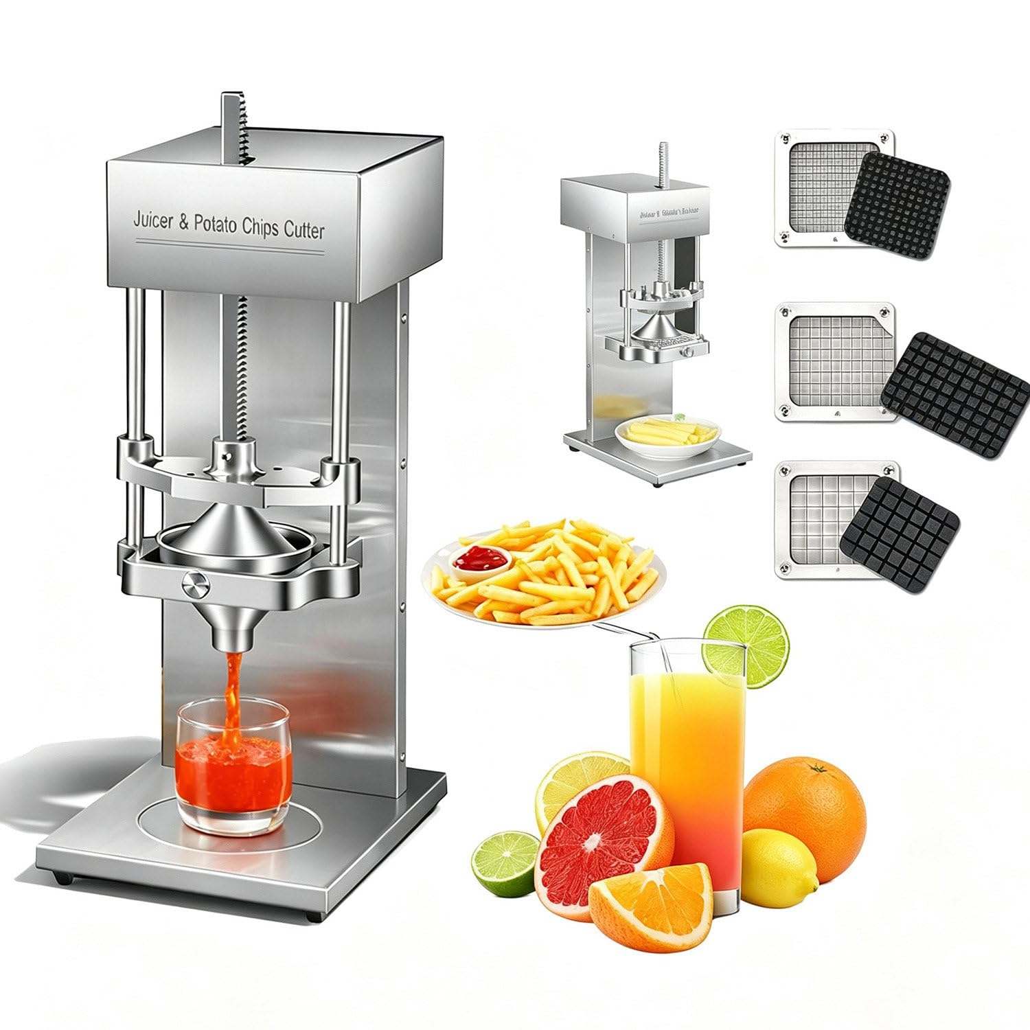 Presse‑fruit Pro,Machine électrique Pour Couper Les Légumes En Bâtonnets
