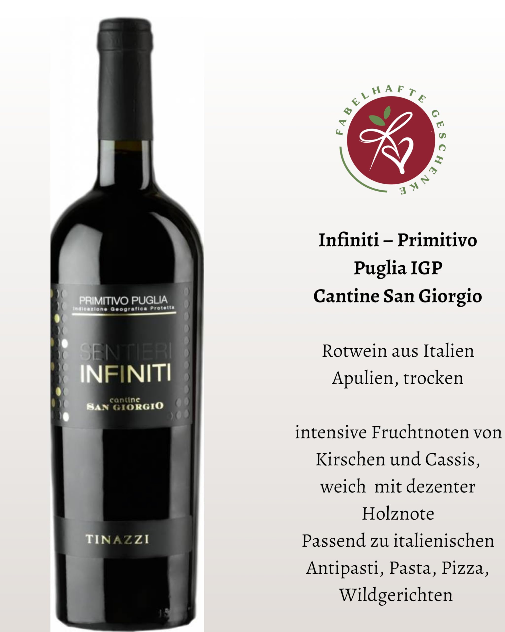 Geschenkset Primitivo | 3 hochwertige italienische Rotweine aus Apulien | Weingeschenk für Männer & Frauen | Weinliebhaber