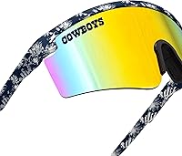 Vista 44 de FOCO Gafas de sol de montura grande con logotipo del