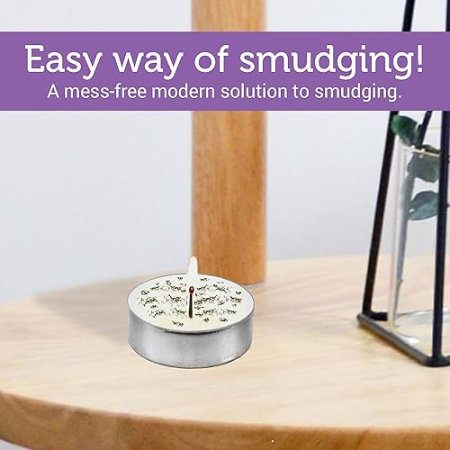 Miniatura 6 de SOUL STICKS Paquete de 12 velas Little Smudgies para limpieza de casa, meditación, curación de chakras, fabricadas con cristales y hierbas (salvia