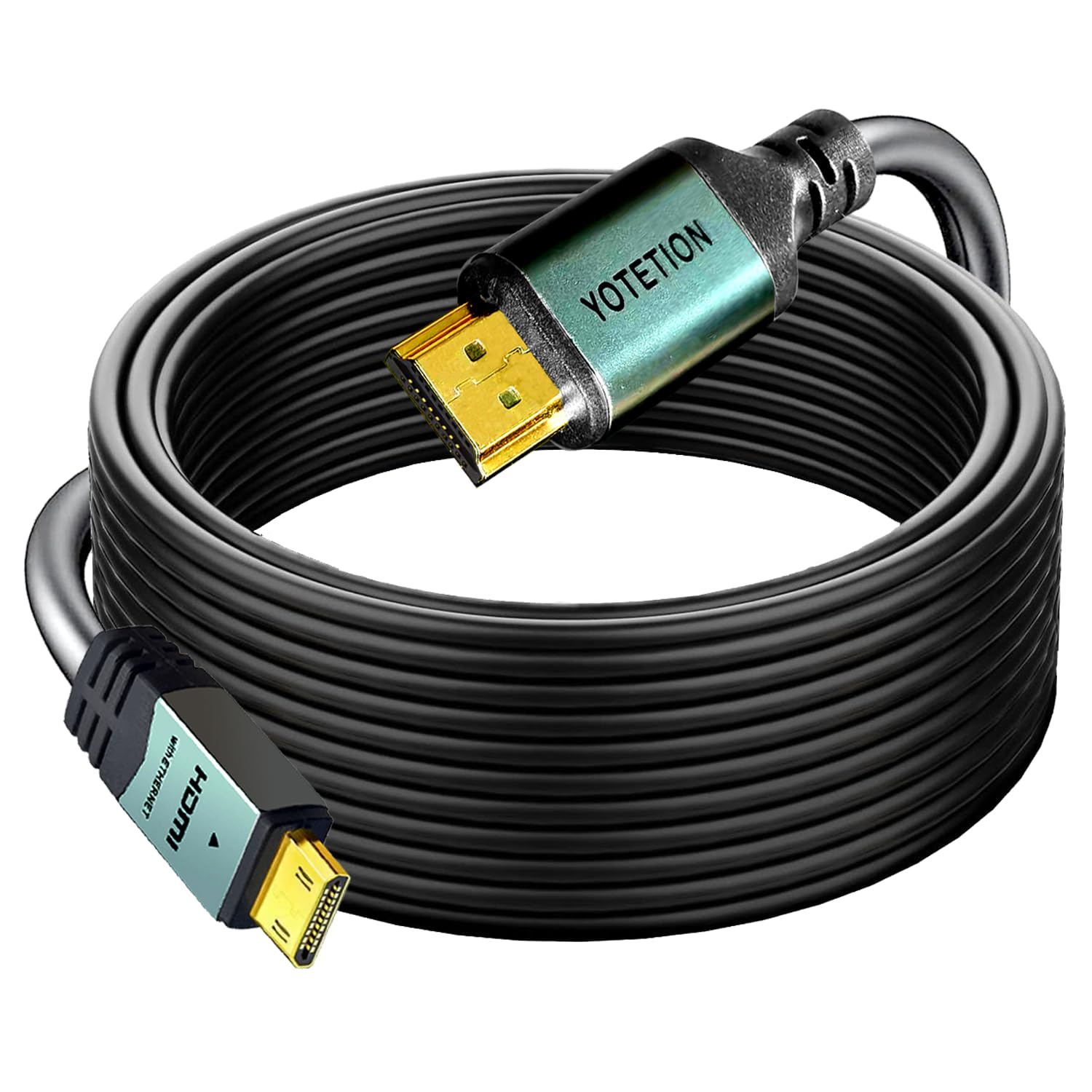 Cavo da mini HDMI a HDMI, 18 m, ad alta velocità, da HDMI a Mini HDMI, supporta 3D 4K/30Hz 1080p 720p, compatibile con fotocamera, videocamera, tablet e scheda grafica/video, laptop