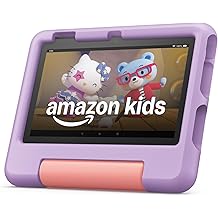 Amazon Fire 7 Kids tablet (newest model) ages 3-7. Top-selling 7" kids tablet on Amazon. Includes ad-free and exclusive content, easy parental controls, 10-hr battery, 16 GB, Purple