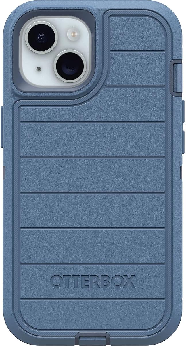 iPhone 17e & iPhone 16e (Only) - Defender Series Case - Baby Blue Jeans (Blue) - Case Only - Rugged & Durable - with Port Protection - Microbial Defense Protection | Only