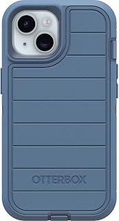 OtterBox iPhone 14, & iPhone 13 (Only) - Defender Series Case - Baby Blue Jeans - Case Only - Screenless - Rugged & Durable - with Port Protection - Microbial Defense Protection